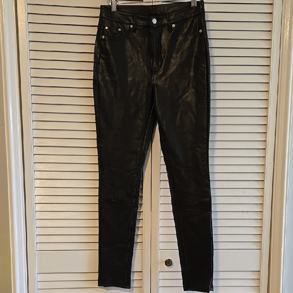 Bagatelle Black PU Leather Pants S